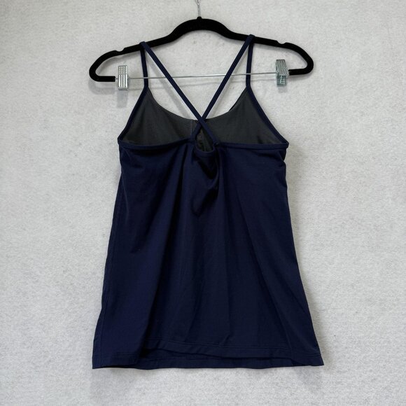 Patagonia Shirt Womens Medium Navy Blue Cami Tank Top Strappy Activewear Yoga - Picture 4 of 8